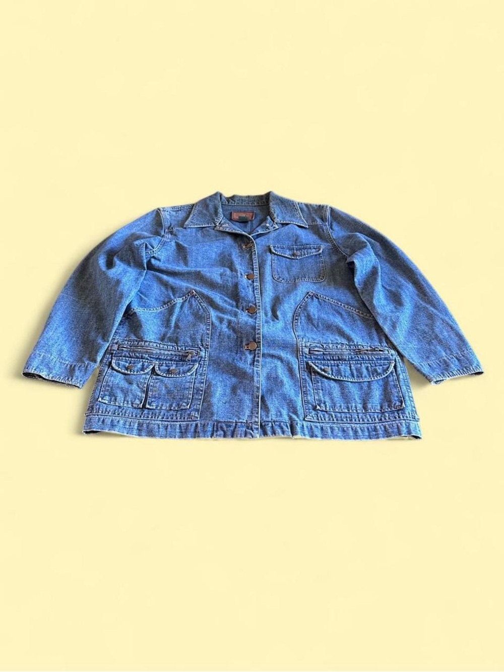 Vintage Ralph Lauren Denim Chore Barn Jacket Utility Blue Women’s Size 1X